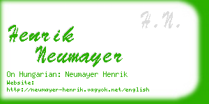 henrik neumayer business card